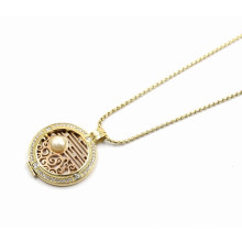 New Designed Floating Locket Pendant Necklace with Interchangeable Coin Plate